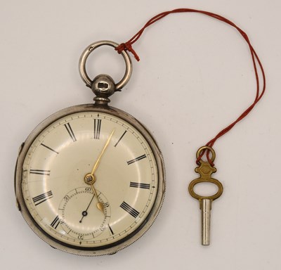 Lot 1827 - A Victorian hallmarked silver cased open face...
