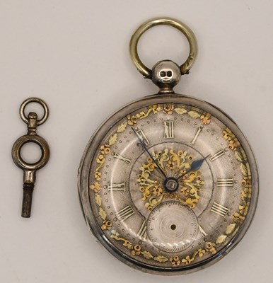 Lot 1828 - An early Victorian hallmarked silver cased...