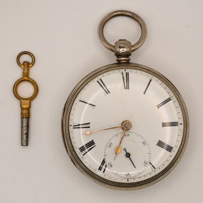 Lot 1830 - A Victorian hallmarked silver cased open face...