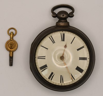 Lot 1834 - A 19th century hallmarked silver pair cased...