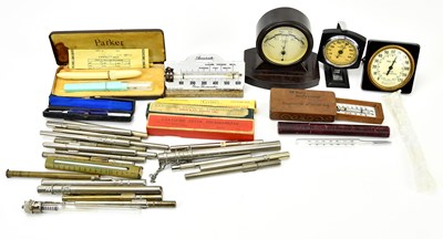 Lot 263 - GERMANOW-SIMON CO; a Tel-Tru desk thermometer,...