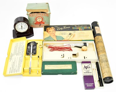 Lot 254 - ZECOL; a roast meat thermometer, boxed, a...