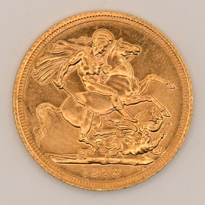 Lot 1620 - An Elizabeth II full sovereign, 1978.