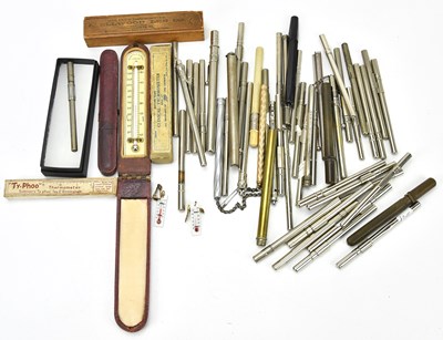 Lot 280 - H WEINHAGEN; a thermometer on chain, with a...