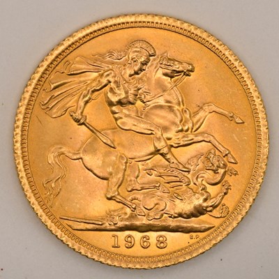 Lot 1623 - An Elizabeth II full sovereign, 1968.