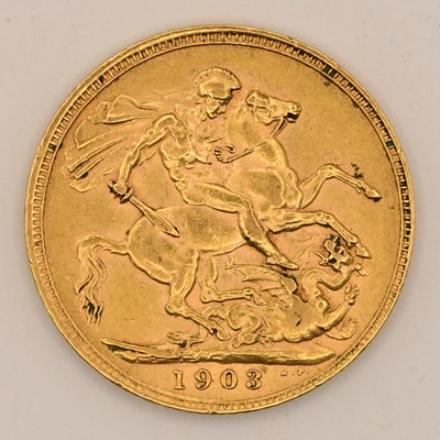 Lot 1625 - An Edward VII full sovereign, 1903.