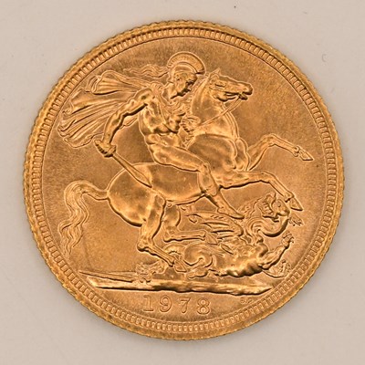 Lot 1630 - An Elizabeth II full sovereign, 1978.