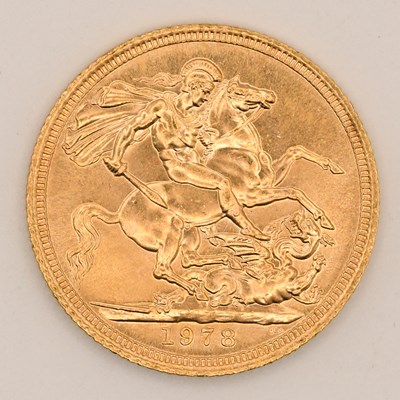 Lot 1632 - An Elizabeth II full sovereign, 1978.