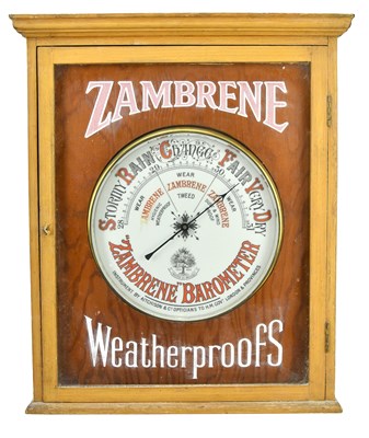 Lot 233 - ZAMBRENE WEATHERPROOFS; a shop display aneroid...
