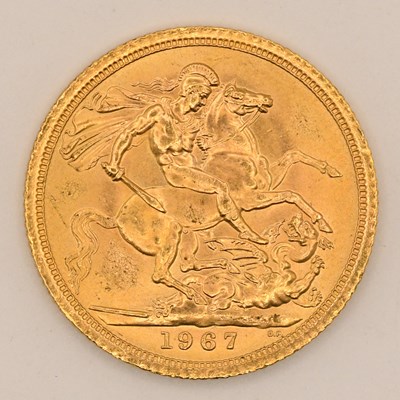 Lot 1639 - An Elizabeth II full sovereign, 1967.