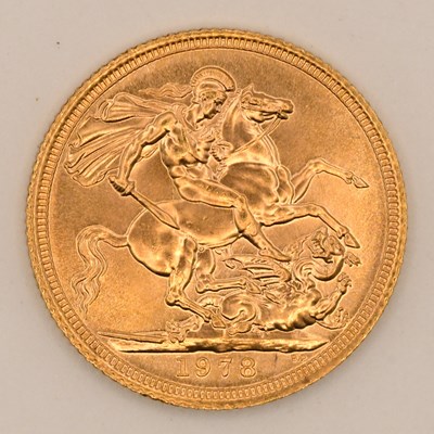 Lot 1640 - An Elizabeth II full sovereign, 1978.