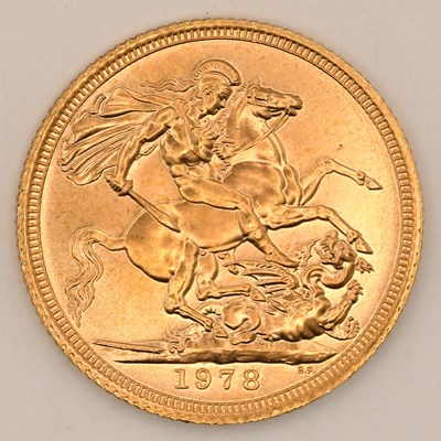 Lot 1645 - An Elizabeth II full sovereign, 1978.