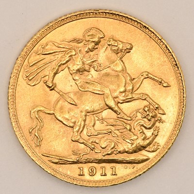 Lot 1646 - A George V full sovereign, 1911.