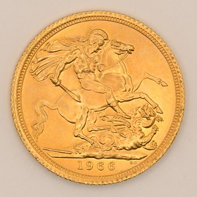 Lot 1648 - An Elizabeth II full sovereign, 1966.