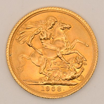 Lot 1649 - An Elizabeth II full sovereign, 1968.