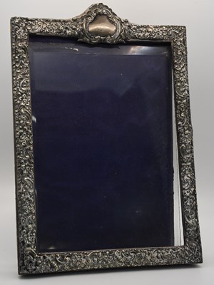 Lot 1327 - An Edward VII hallmarked silver rectangular...