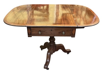 Lot 82 - A Victorian mahogany and satinwood crossbanded...