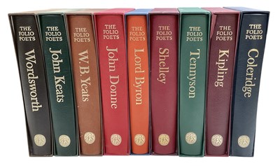 Lot 583 - THE FOLIO POETS; nine books, all in slipcases,...