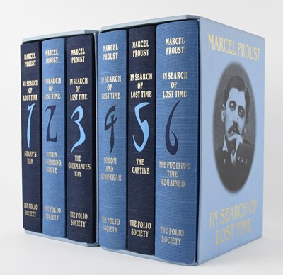 Lot 609 - FOLIO SOCIETY; six volumes of 'In the Search...