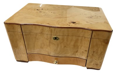 Lot 400 - A modern maple veneered tabletop rectangular...