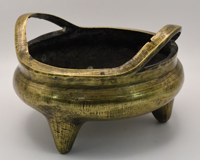 Lot 1006 - A 19th century Chinese polished bronze...