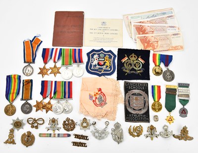 Lot 1154 - A large collection of WWI and WWII medals...
