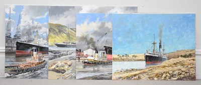 Lot 1495 - EDGAR HODGES (1928-2025); four oils on board,...