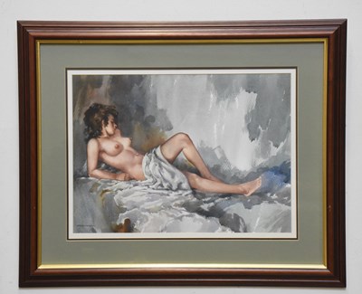 Lot 1539 - EDGAR HODGES (1928-2025); watercolour,...