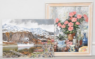 Lot 1585 - EDGAR HODGES (1928-2025); oil on board,...