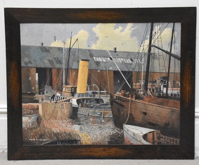 Lot 1485 - EDGAR HODGES (1928-2025); oil on board, steam...
