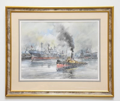 Lot 1487 - EDGAR HODGES (1928-2025); watercolour,...
