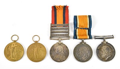Lot 1163 - A Victoria South Africa four bar Medal with...