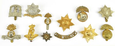 Lot 1156 - IRISH REGIMENTAL INTEREST; twelve military cap...