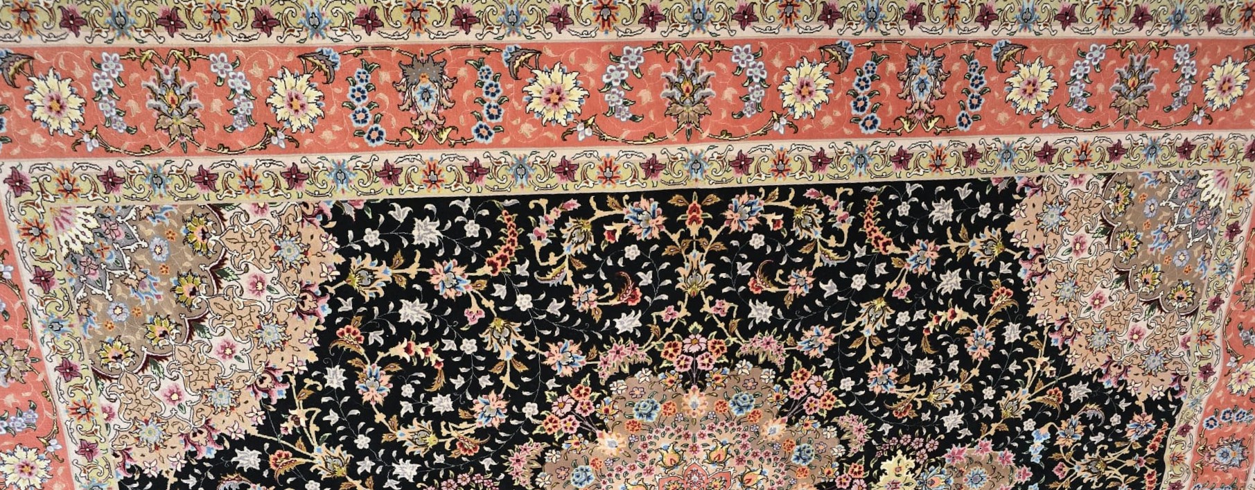 Lot 120 - A large Persian Tabriz carpet, with a
