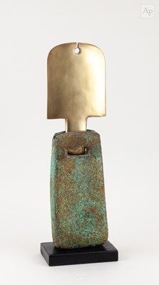 Lot 477 - PETER HAYES (born 1946); a polished bronze key...
