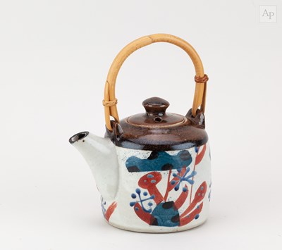 Lot 326 - JOHN MALTBY (1936-2020); a stoneware teapot...