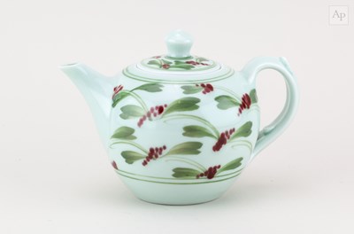 Lot 191 - DEREK EMMS (1929-2004); a porcelain teapot...