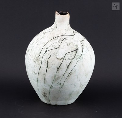 Lot 445 - NANCY BALDWIN (1934-2021); an earthenware...