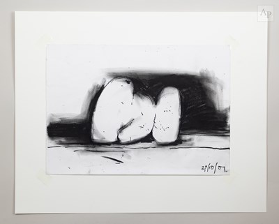 Lot 243 - GORDON BALDWIN (1932-2025); a charcoal on...