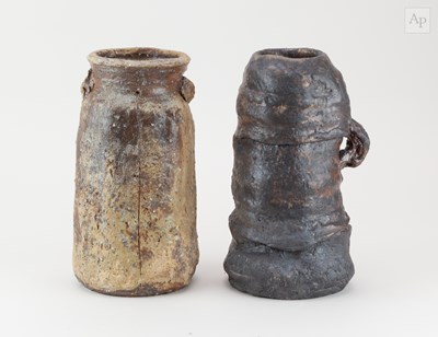 Lot 86 - CHARLES BOUND (born 1939); a lugged wood fired...