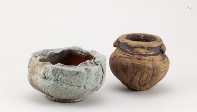 Lot 97 - CHARLES BOUND (born 1939); a wood fired...