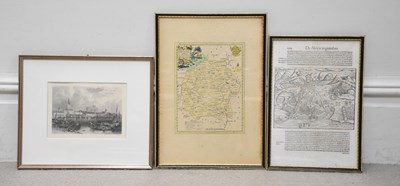 Lot 1782 - T KITCHIN; an 18th century hand tinted map of...