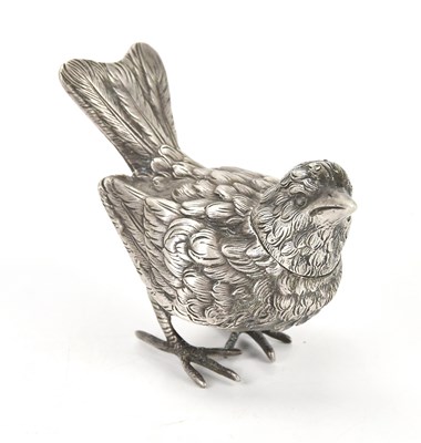 Lot 519 - A Continental white metal novelty pepperette...