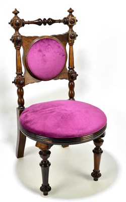Lot 1659 - A Victorian-style stained beech child's chair