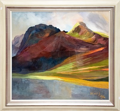 Lot 208 - MICHAEL JOHNSON; acrylic, 'High Stile and Red...