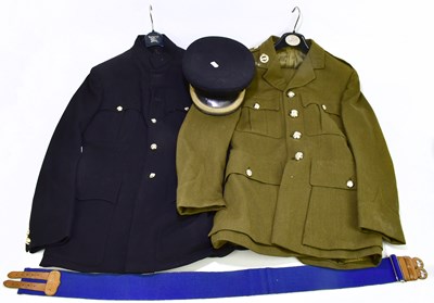 Lot 455 - Two vintage army uniforms, together with belt...