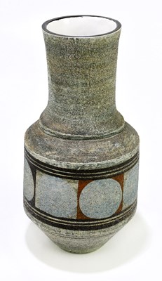 Lot 1449 - ANN LEWIS FOR TROIKA POTTERY; an urn vase...