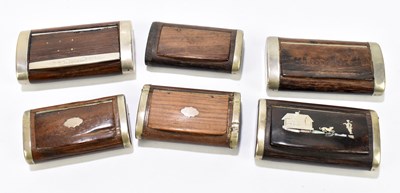 Lot 47 - A collection of six snuff boxes