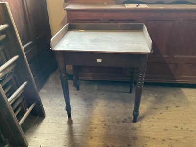 Lot 13 - A 19th century mahogany writing table with...
