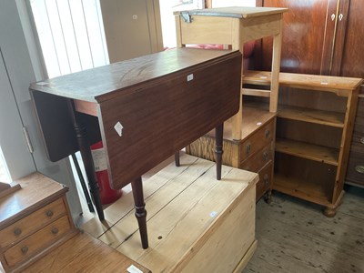 Lot 47 - A 19th century mahogany drop-leaf table on...